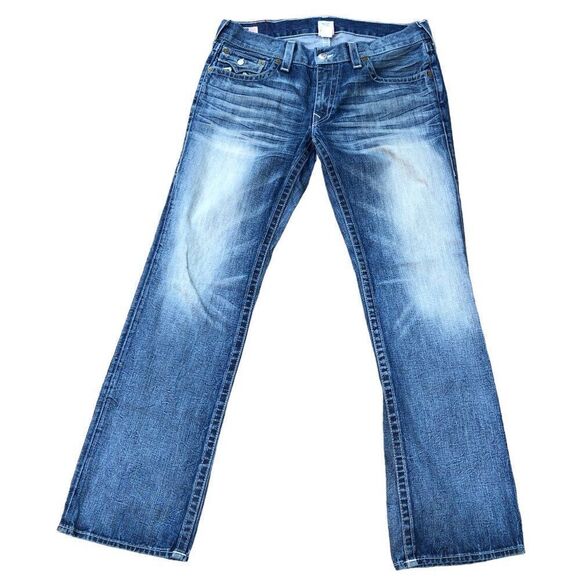 Vintage True Religion Jeans Size 36 RICKY Blue - Picture 4 of 7